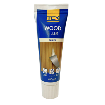 Wood Filler Repair Kit White 400g Ready-to-Use Putty for Cracks and Holes